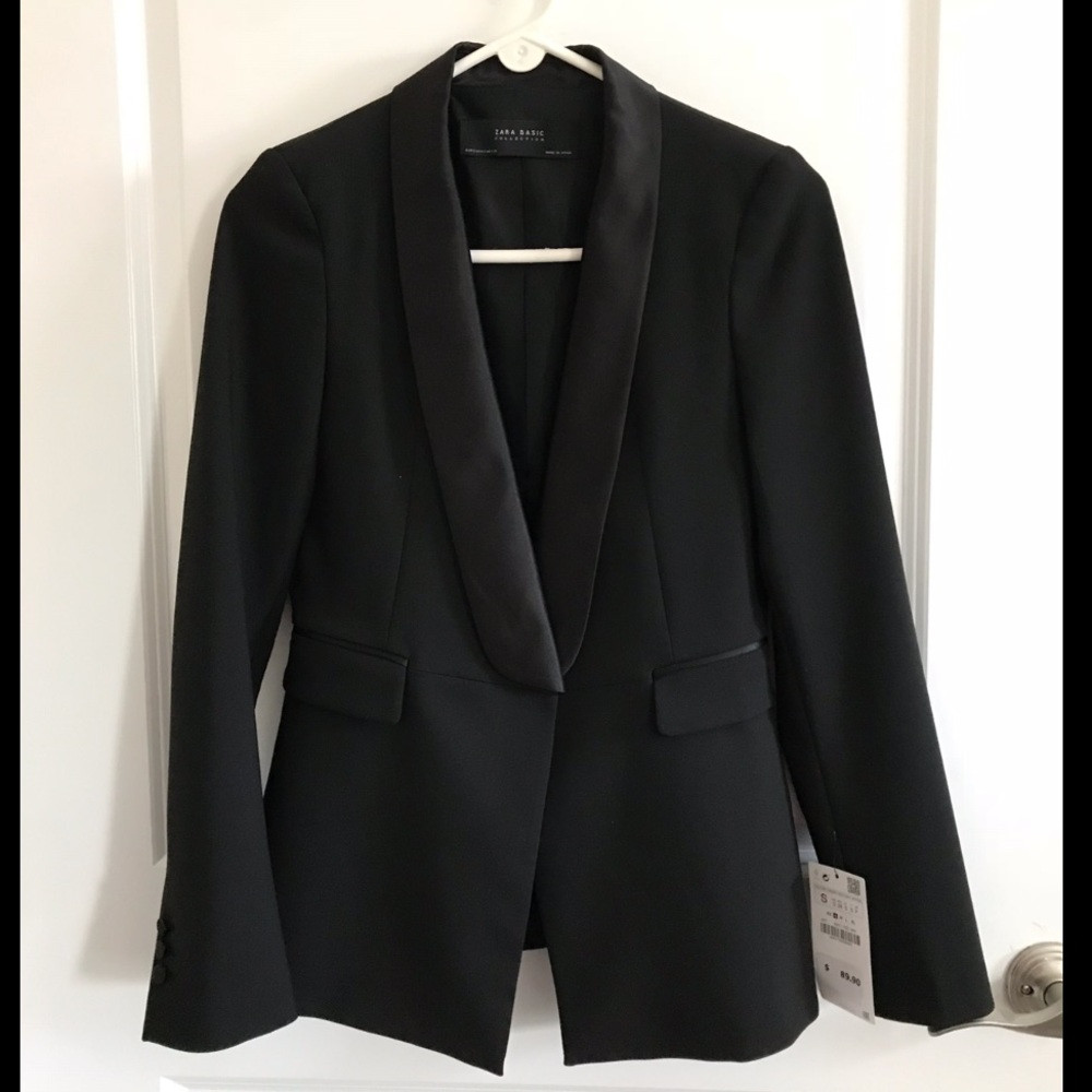 Zara Basic Collection Tuxedo Blazer sz Small